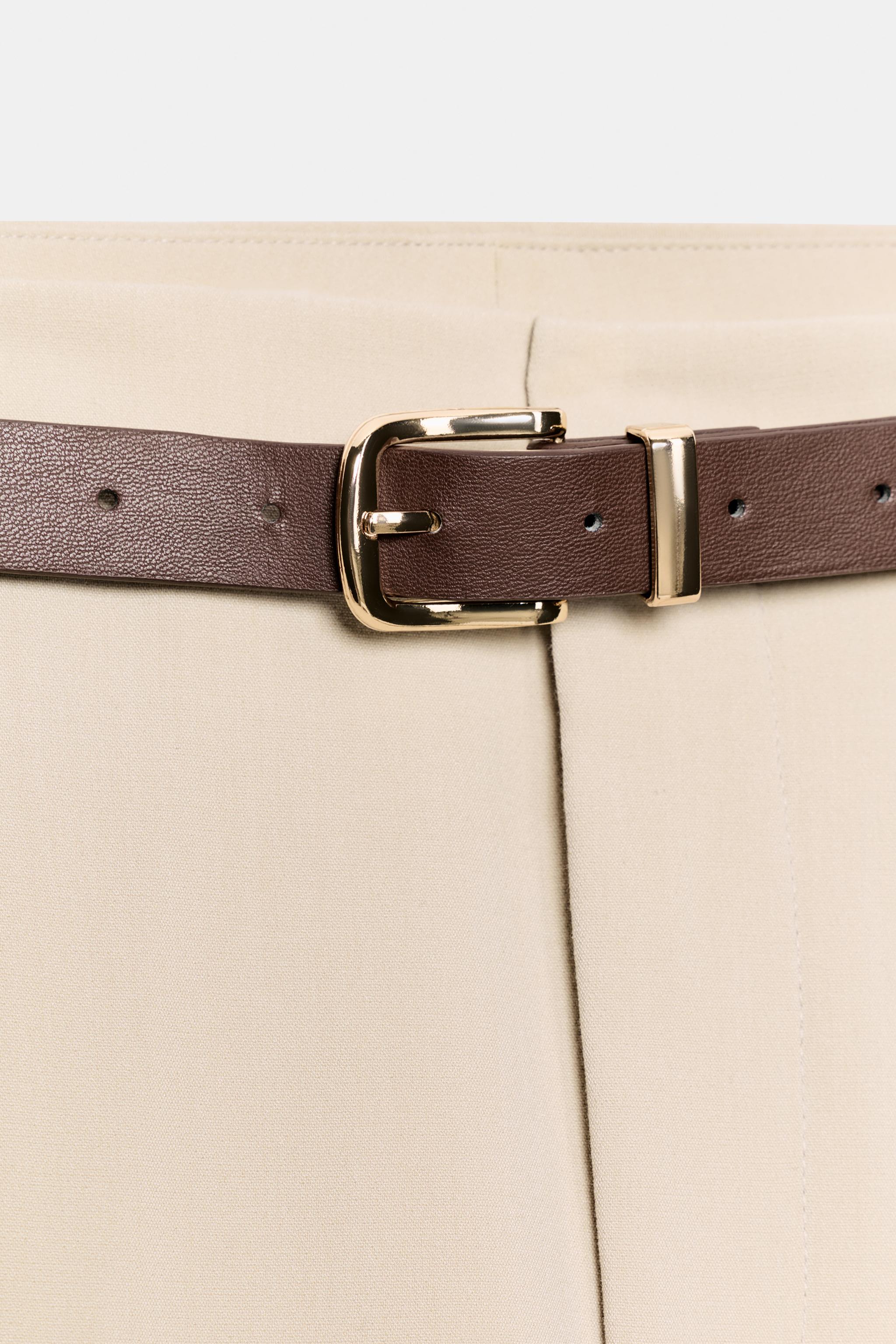 PANTALON 7/8 AVEC CEINTURE